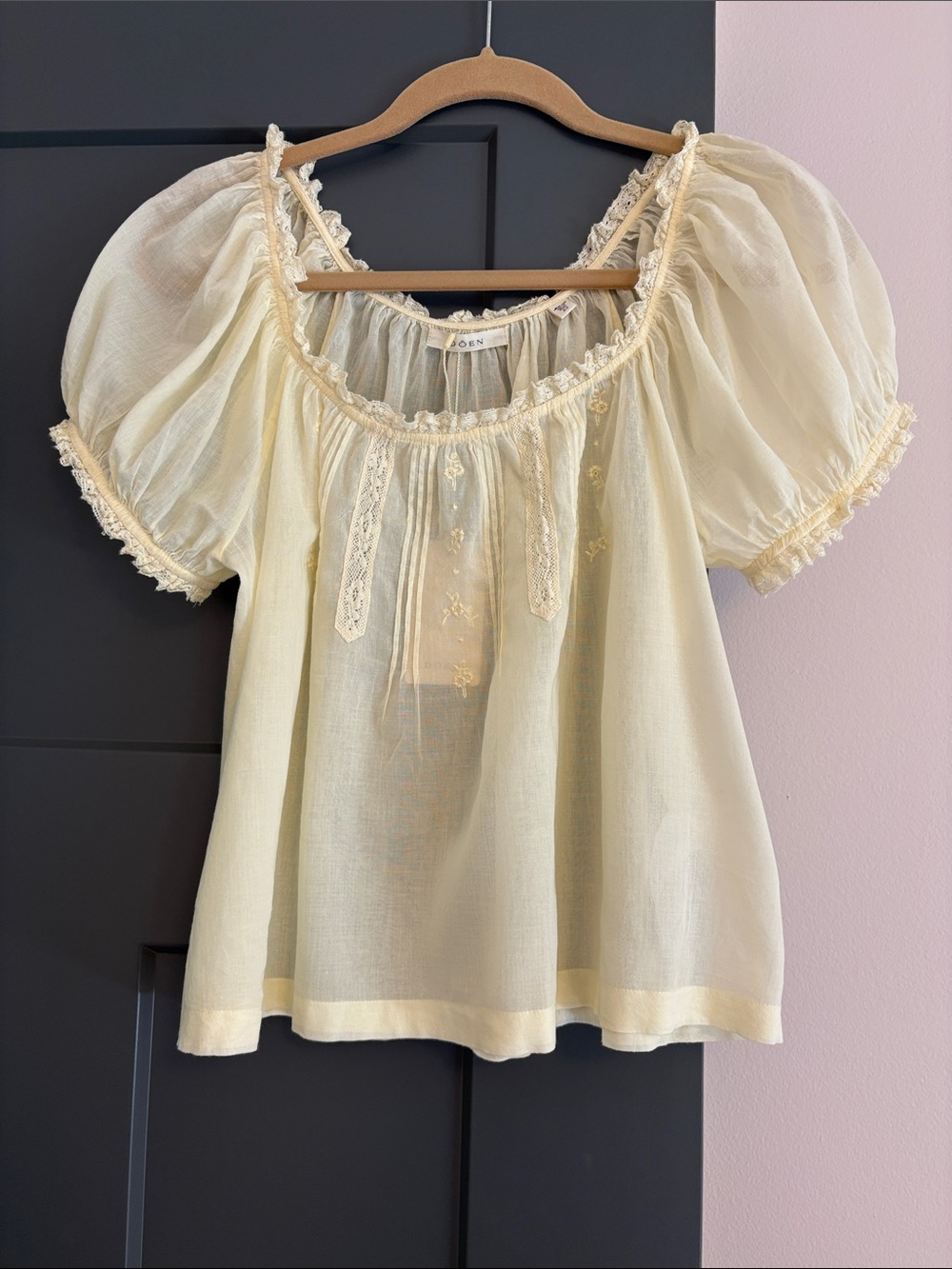 BNWT Doen Frederica Crème Citron - Picture 3 of 5